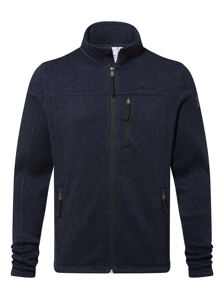 Tog 24 Blue Mens Cresswell Knitlook Fleece Jacket - Image 7 of 7