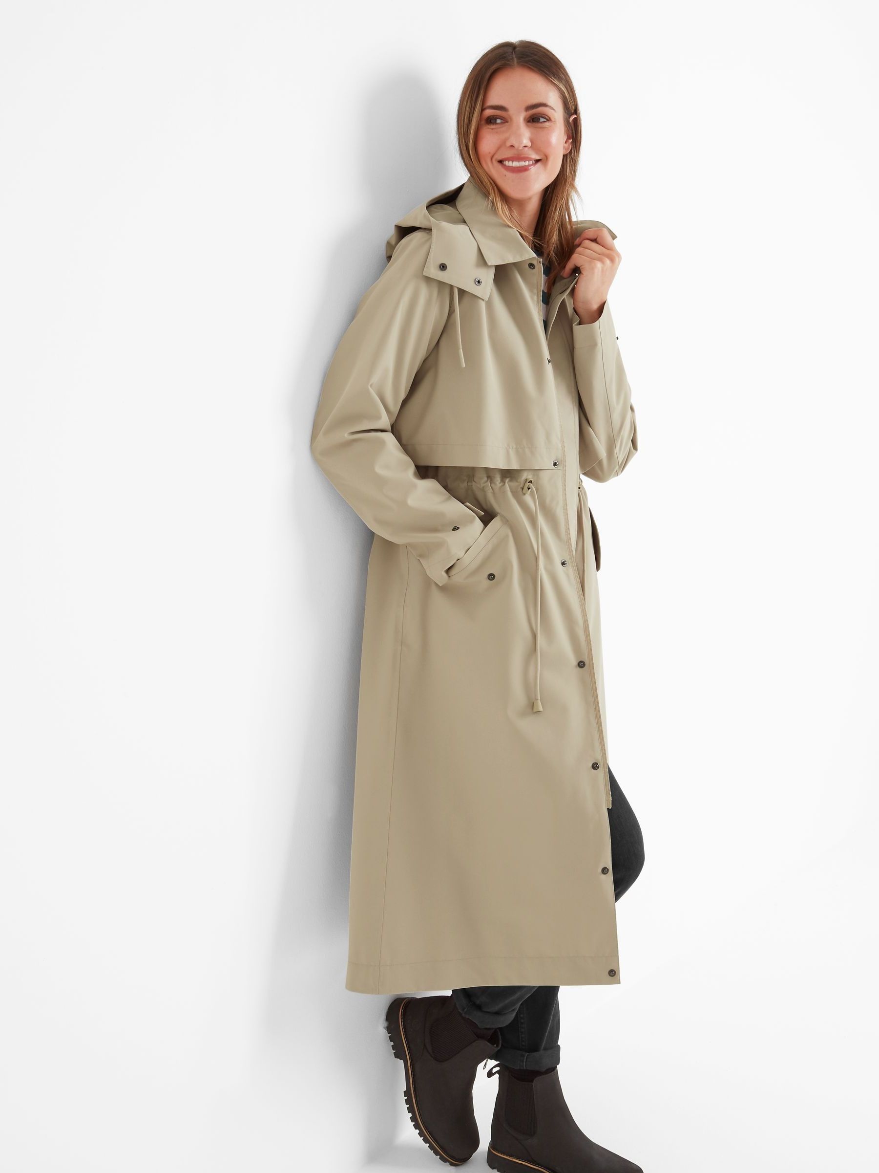 Buy Tog 24 Cream Alva Waterproof Trench Coat from Next USA