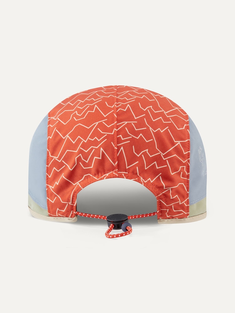 Sealskinz Orange Poringland Waterproof Foldable Peak Printed Hiking Cap - Image 3 of 4