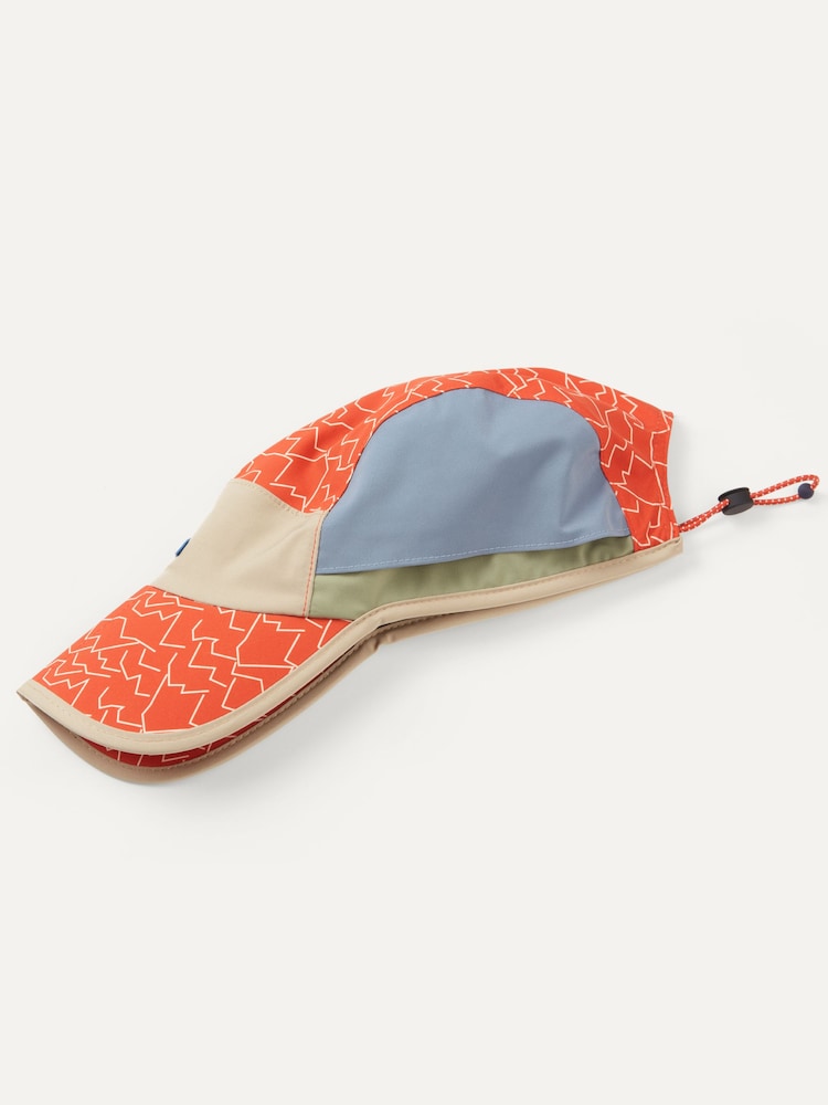 Sealskinz Orange Poringland Waterproof Foldable Peak Printed Hiking Cap - Image 4 of 4