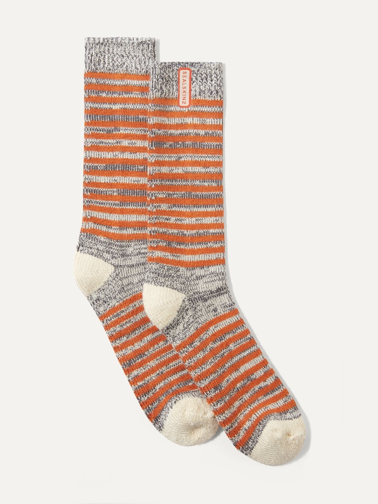 Sealskinz Attleborough Mid Length Lightweight Stripe Socks - Image 1 of 1