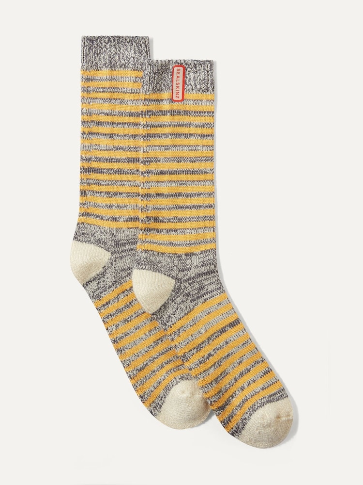 Желтый - Sealskinz Attleborough Bamboo Mid Length Lightweight Stripe Socks - Изображение 1 из 1 Желтый - Sealskinz Attleborough Bamboo Mid Length Lightweight Stripe Socks - Изображение 1 из 1
