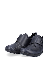 Rieker Womens Blue Bur-Fastener Shoes - Image 4 of 10