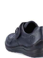 Rieker Womens Blue Bur-Fastener Shoes - Image 8 of 10