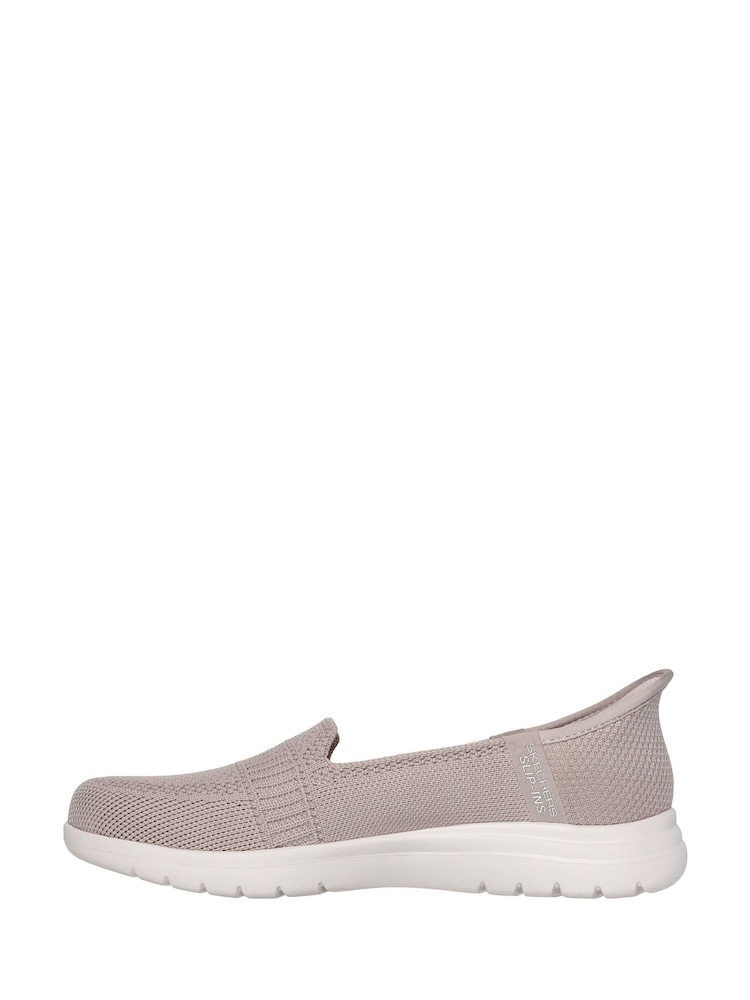 Skechers Grey On-The-Go Flex Camellia Trainers - Image 2 of 5