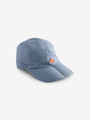 Blau/Chrom - Sealskinz Poringland wasserdichte, faltbare Wanderkappe mit schlichtem Schirm - Bild 1 von 1