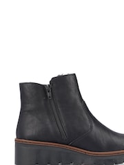 Botas con cremallera en negro de mujer de Rieker - Imagen 1 de 10