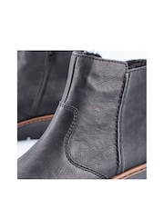 Botas con cremallera en negro de mujer de Rieker - Imagen 10 de 10