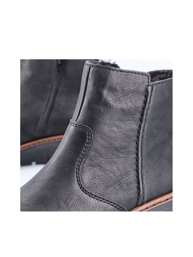 Botas con cremallera en negro de mujer de Rieker - Imagen 10 de 10