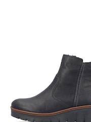 Botas con cremallera en negro de mujer de Rieker - Imagen 2 de 10