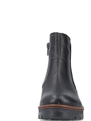 Botas con cremallera en negro de mujer de Rieker - Imagen 3 de 10