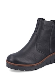 Botas con cremallera en negro de mujer de Rieker - Imagen 7 de 10
