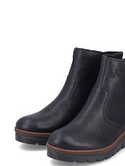 Botas con cremallera en negro de mujer de Rieker - Imagen 8 de 10