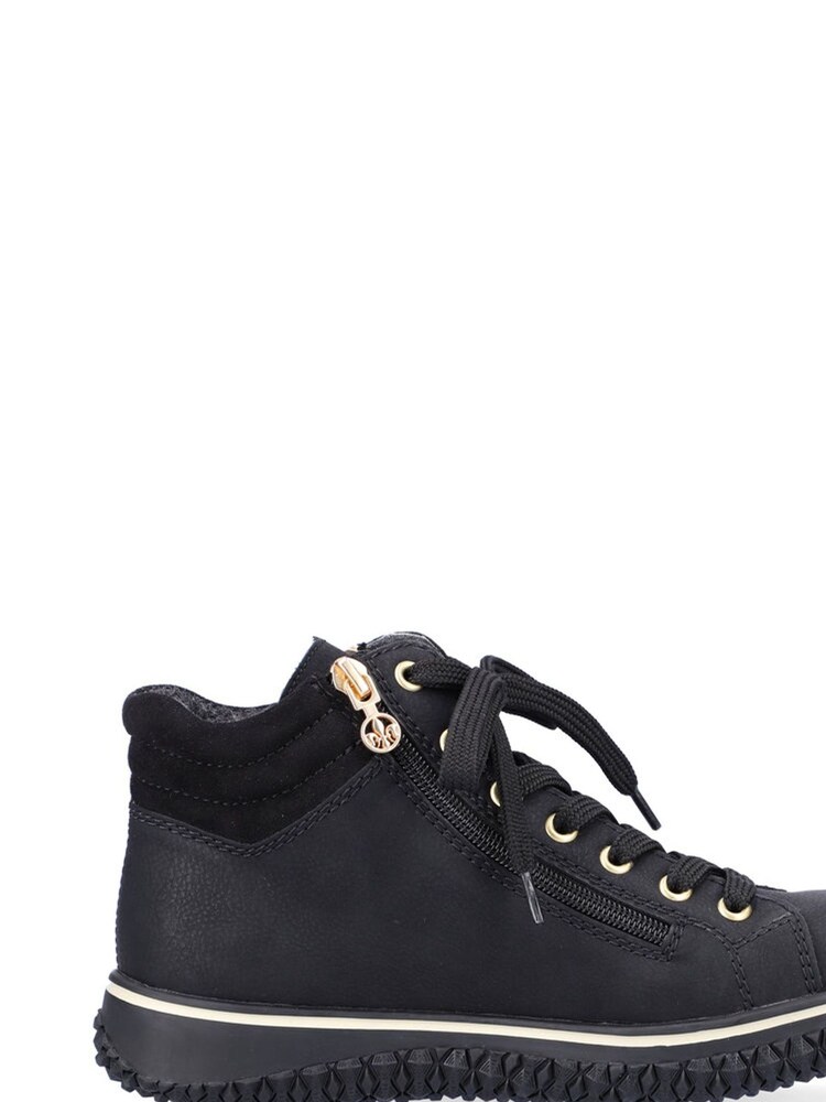 Rieker Womens Zipper Black Boots - Image 1 of 11