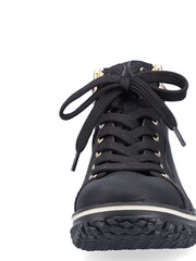 Rieker Womens Zipper Black Boots - Image 8 of 11