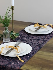 Avalon Home Navy Blue Robins 100% Cotton Table Runner - Image 1 of 6
