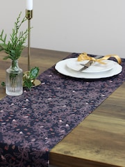 Avalon Home Navy Blue Robins 100% Cotton Table Runner - Image 2 of 6