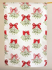 Avalon Home Cream Bows 100% Cotton Tea Towel - Image 3 of 5