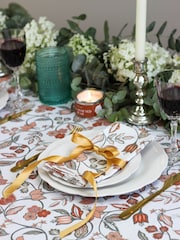 Avalon Home Rust Brown Vintage 100% Cotton Pair of Napkins - Image 2 of 6
