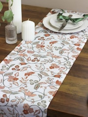 Avalon Home Rust Brown Vintage 100% Cotton Table Runner - Image 3 of 6