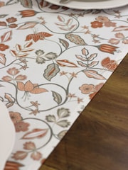 Avalon Home Rust Brown Vintage 100% Cotton Table Runner - Image 4 of 6