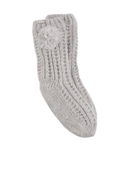 Totes Ladies Sparkle Winter Slipper Socks with Pom Pom - Imagen 2 de 5