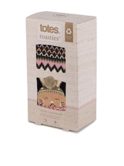 Totes Black Original Ladies Slipper Socks 2 Pack - Image 2 of 5