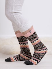 Totes Black Original Ladies Slipper Socks 2 Pack - Image 3 of 5