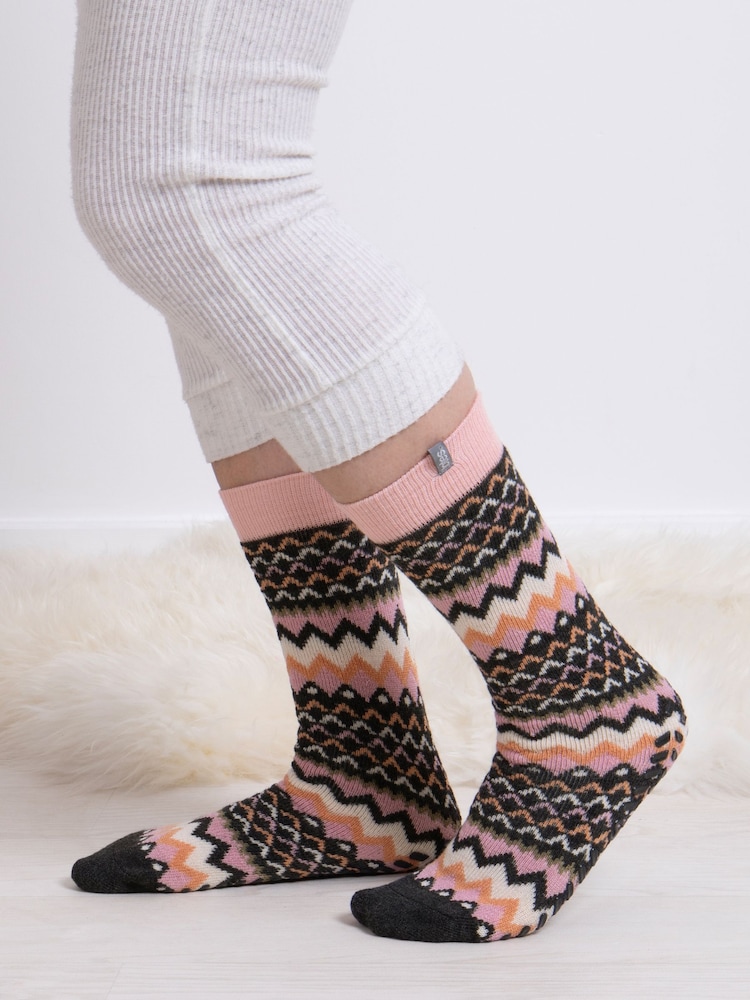 Totes Black Original Ladies Slipper Socks 2 Pack - Image 3 of 5