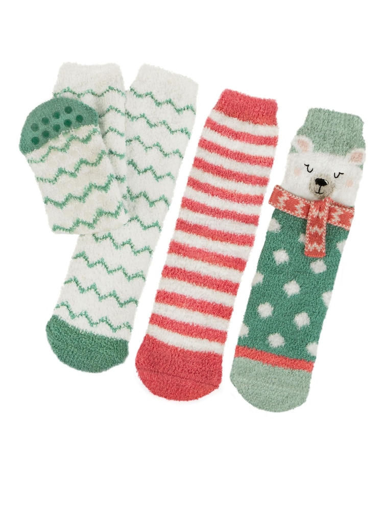 Totes Ladies Super Soft Cosy Slipper Socks 3 Pack - Imagen 1 de 5 Totes Ladies Super Soft Cosy Slipper Socks 3 Pack - Imagen 1 de 5