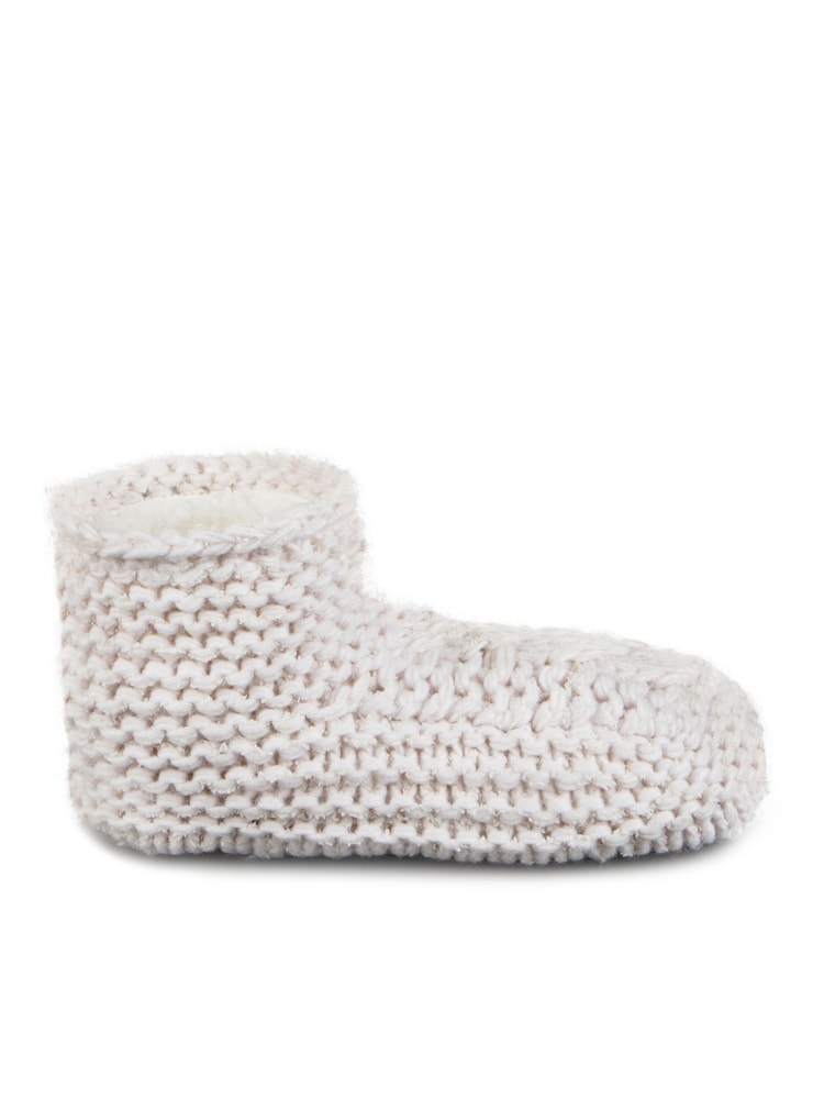 Totes Cream Toasties Ladies Chunky Winter Knitted Booties - Image 2 of 5