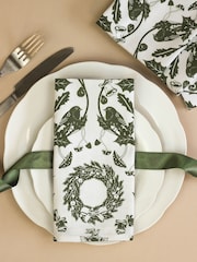 Avalon Home Forest Stag 100% Cotton Pair of Napkins - صورة 1 من 6