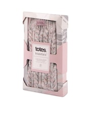 Totes Pink Ladies Chunky Wool Blend Winter Thermal Boot Socks - Image 3 of 4