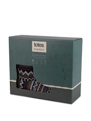 Totes Mens Knitted Boot Slippers - Image 5 of 5