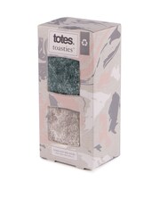 Totes Grey Ladies Fairisle Pattern and Chenille Winter Slipper Socks 2 Pack - Image 5 of 5