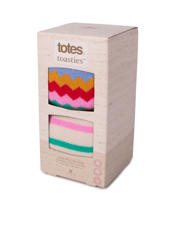 Totes Ladies Totes Thermal Welly/Boot Socks 2 Pair Pack - Изображение 2 из 5