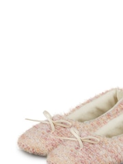 Totes Strick-Hausschuhe im Ballerinastil für Damen - Bild 3 von 5
