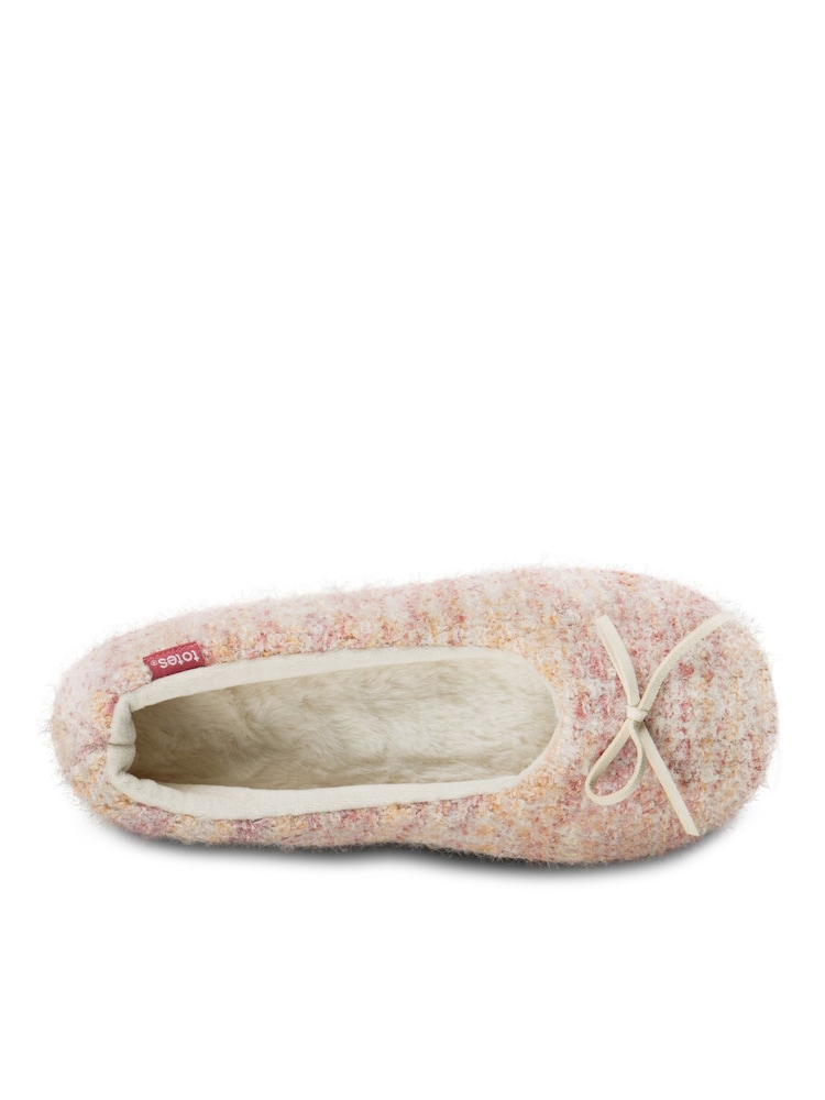 Totes Strick-Hausschuhe im Ballerinastil für Damen - Bild 5 von 5 Totes Strick-Hausschuhe im Ballerinastil für Damen - Bild 5 von 5