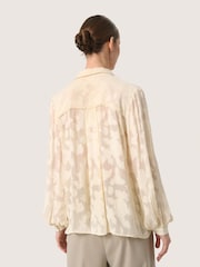 Soaked in Luxury Felisia Loose Fit Long Sleeve White Shirt - Image 2 of 6