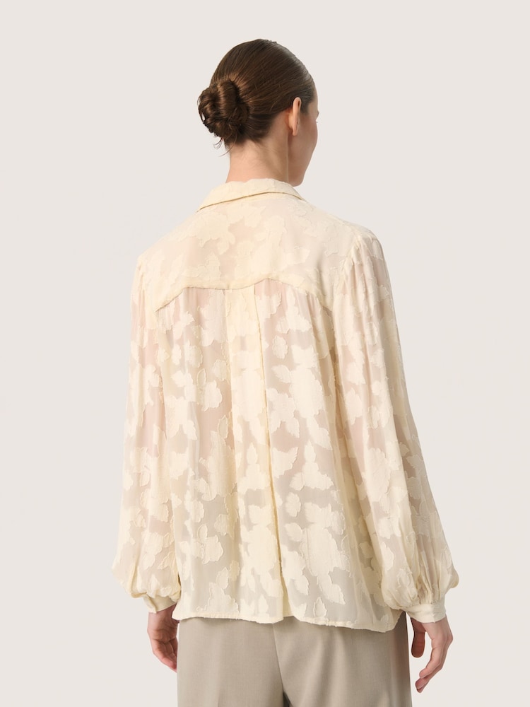 Soaked in Luxury Felisia Loose Fit Long Sleeve White Shirt - Image 2 of 6