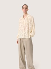 Soaked in Luxury Felisia Loose Fit Long Sleeve White Shirt - Image 3 of 6