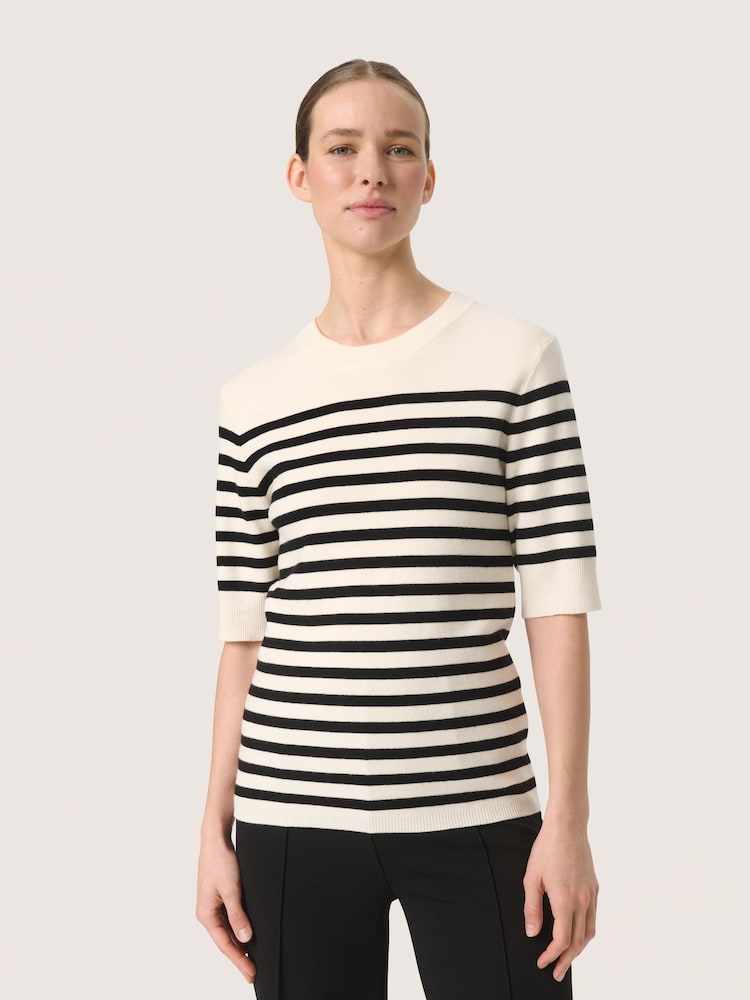 Soaked in Luxury Slim Fit Spina Crew Neck Pullover Jumper - Image 1 of 6