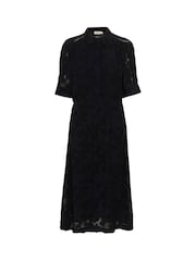 Soaked in Luxury Felisia Short Sleeve Shirt Black Dress - Image 5 of 6