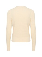 Soaked in Luxury Slim Fit Lidya Button V-Neck White Cardigan - Image 6 of 6