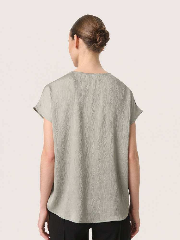 Soaked in Luxury Ioana Short Sleeve V-Neck Blouse - Image 2 of 6