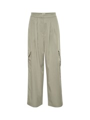Soaked in Luxury Grey Kellie High Waist Cargo Trousers - Image 5 of 6