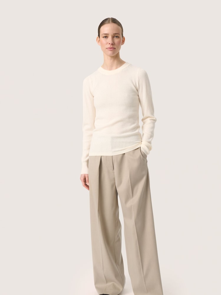 Soaked in Luxury Slim Fit Spina Crew Neck Pullover Jumper - Image 2 of 6