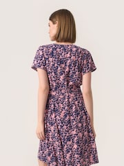 Soaked in Luxury Sylvia V-Neck Short Sleeve Belt Dress - Image 2 of 5
