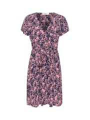 Soaked in Luxury Sylvia V-Neck Short Sleeve Belt Dress - Image 5 of 5