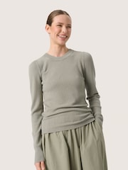 Soaked in Luxury Slim Fit Spina Crew Neck Pullover Jumper - Image 1 of 6